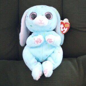 NWT Ty Beanie Bellies Bluford the Blue Easter Bunny Rabbit